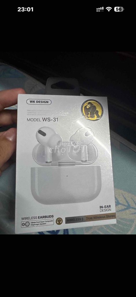 Tai nghe WK DESIGN WS-31 Trắng In-ear. Mua bán Tivi, Âm thanh tại Thành phố Thủ Đức Tp Hồ Chí Minh được đăng bởi tran phuc hình 1