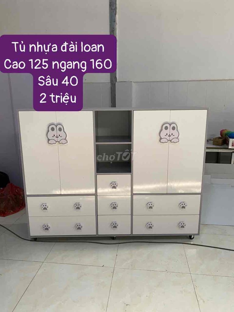 Tủ quần áo nhựa Đài Loan baby 125*160. Mua bán Tủ, kệ gia đình tại Huyện Hóc Môn Tp Hồ Chí Minh được đăng bởi Nội Thất Gia Đình hình 1