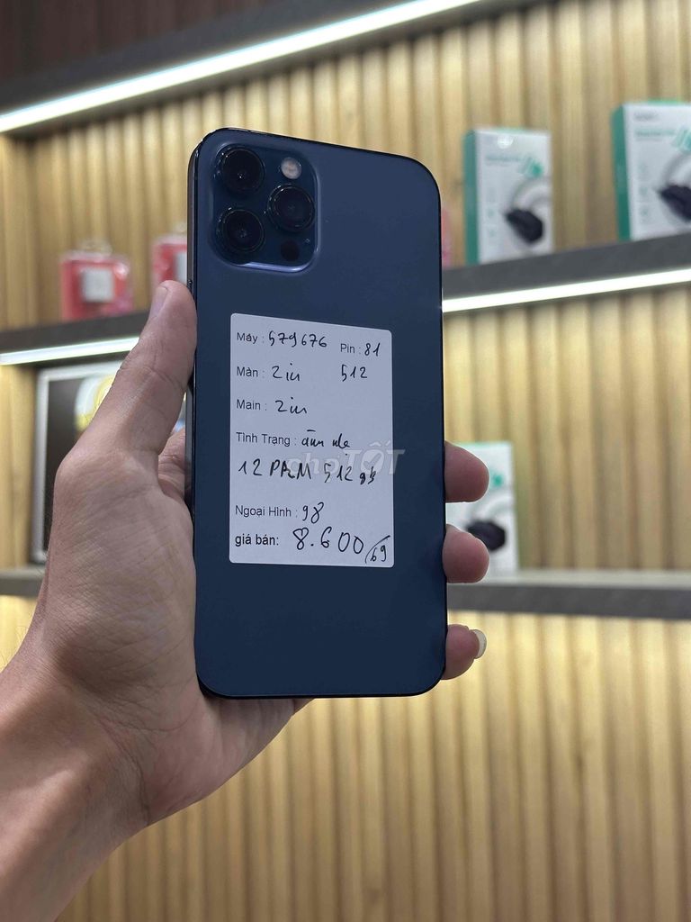 12 Pro Max 512GB Xanh/ BAO NỢ XẤU. Mua bán Điện thoại tại Quận 12 Tp Hồ Chí Minh được đăng bởi Sang Mobile hình 1