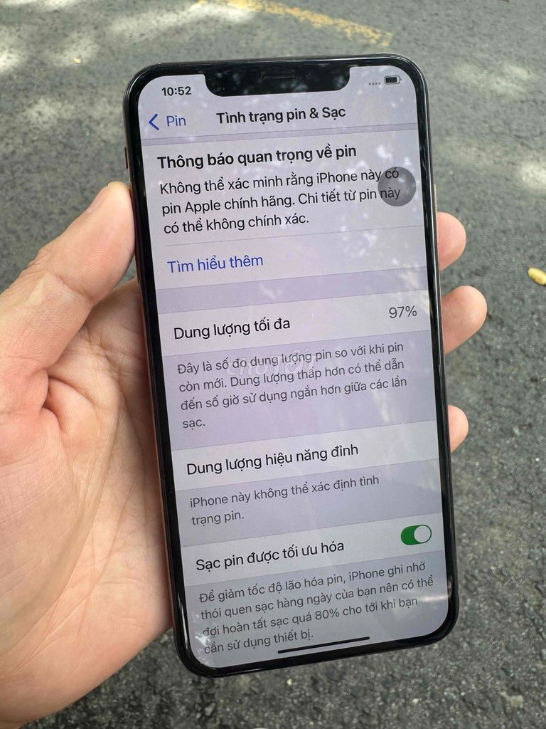 xs max 256gb ll/a pin 9x đẹp 98% không cấn móp. Mua bán Điện thoại tại Quận Ninh Kiều Cần Thơ được đăng bởi Huỳnh Tài hình 1