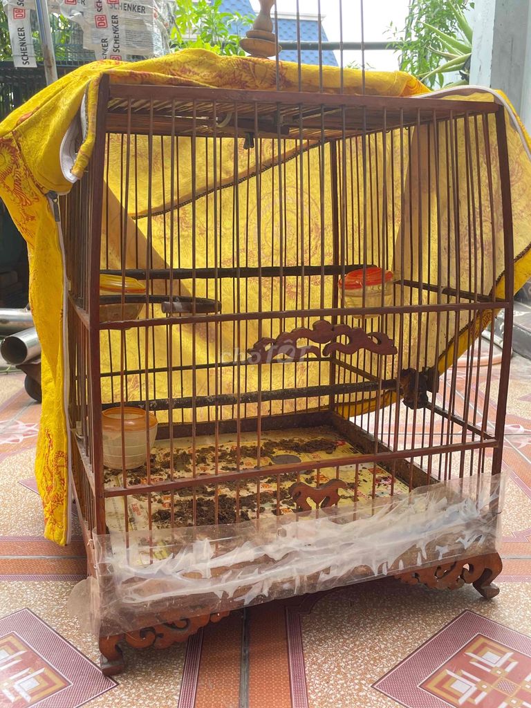 Lồng chim Gỗ Nâu. Mua bán Phụ kiện, Thức ăn, Dịch vụ tại Quận Gò Vấp Tp Hồ Chí Minh được đăng bởi Chennnn hình 1