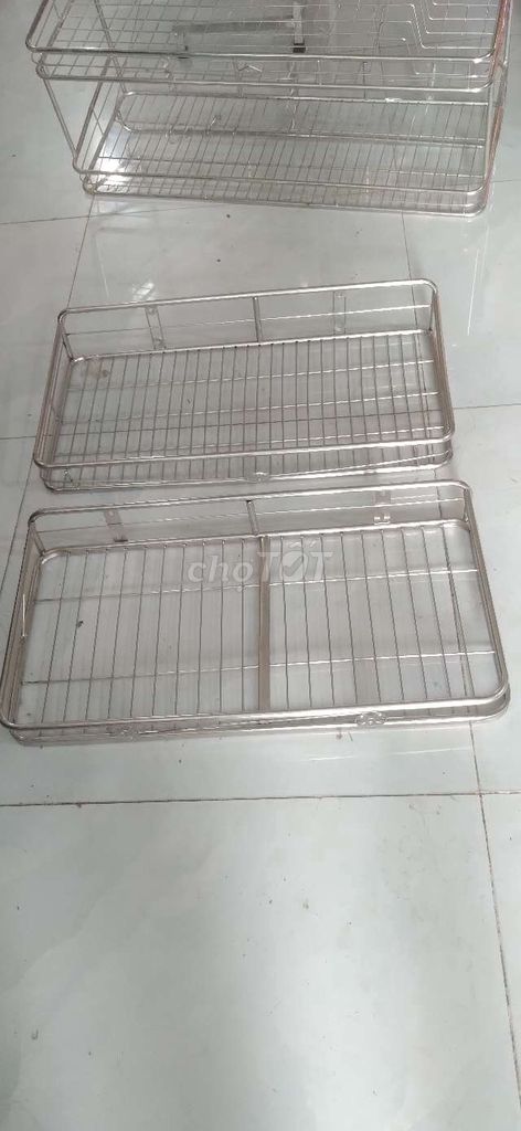 Thanh lý combo 3 kệ inox đựng chén bát