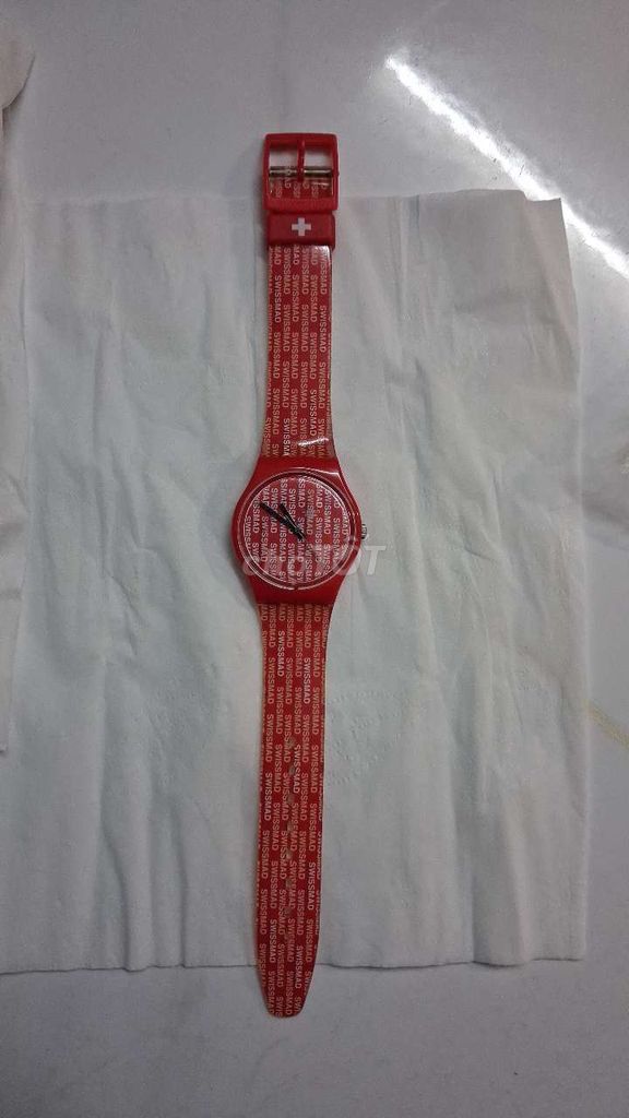 Swatch Đồng hồ đeo tay Thụy Sĩ Đỏ. Mua bán Đồng hồ tại Quận 12 Tp Hồ Chí Minh được đăng bởi Tên chưa cung cấp hình 1