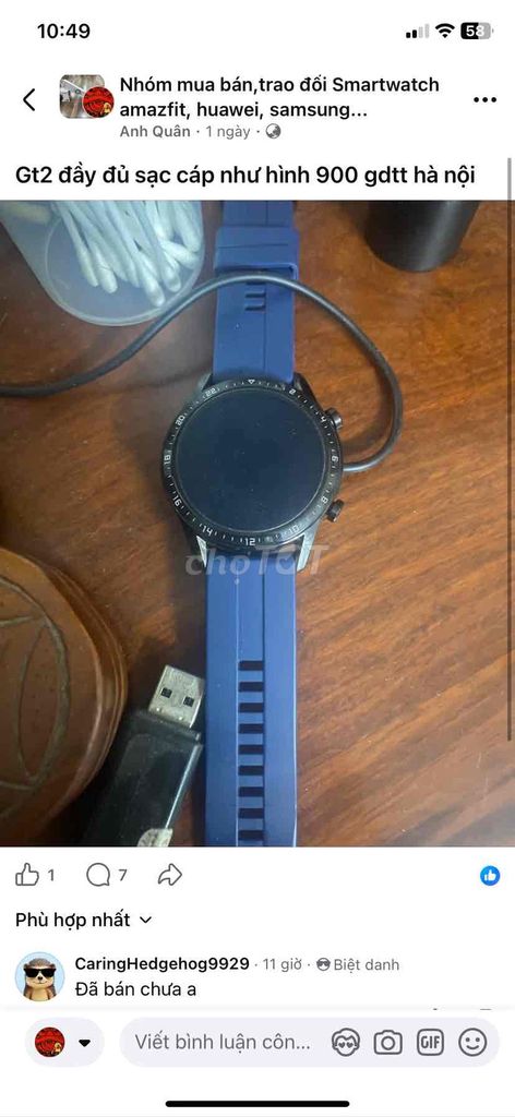 Huawei Watch GT 2 46mm Xanh. Mua bán Thiết bị đeo thông minh tại Quận Ba Đình Hà Nội được đăng bởi Anh Quân  hình 1
