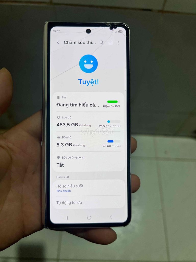 Samsung Z Fold 5 512GB Trắng Đã sử dụng. Mua bán Điện thoại tại Quận Phú Nhuận Tp Hồ Chí Minh được đăng bởi Thịnh hình 1