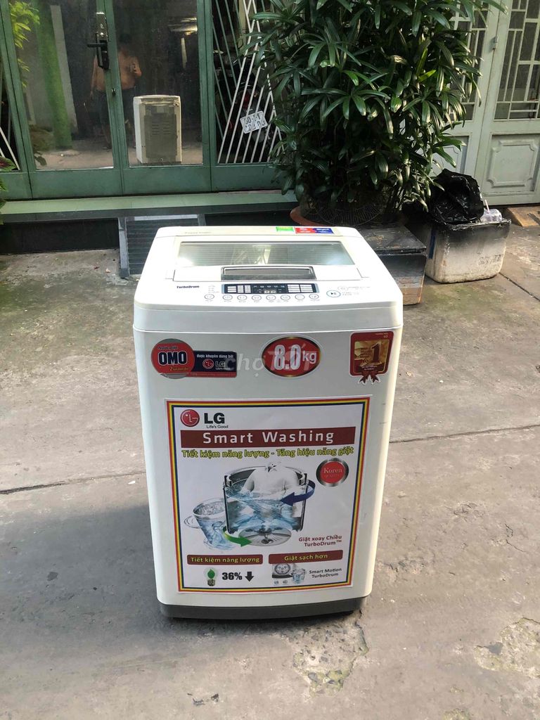 máy giặt 8kg zin đẹp dùng tốt bao tesl,hình thực