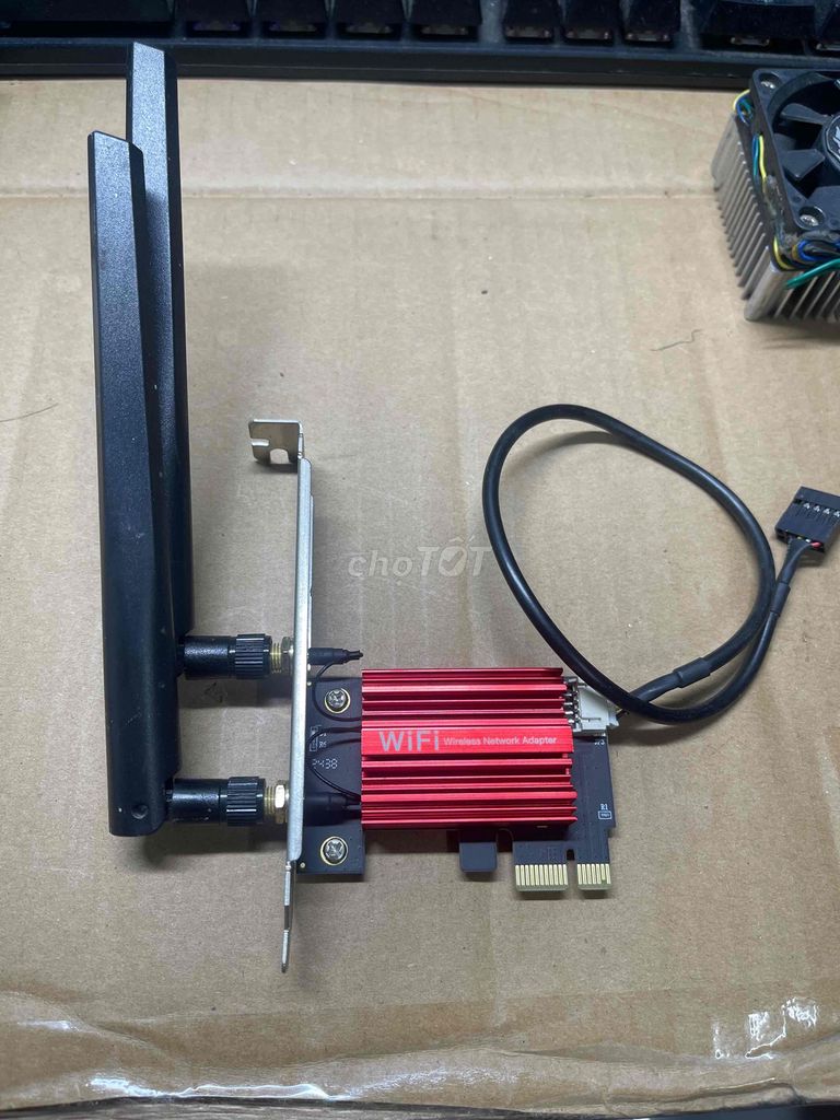 Card Wifi PCI Wifi 5 Đỏ. Mua bán Linh kiện (RAM, Card...) tại Huyện Phong Điền Cần Thơ được đăng bởi Bán lẻ hình 1