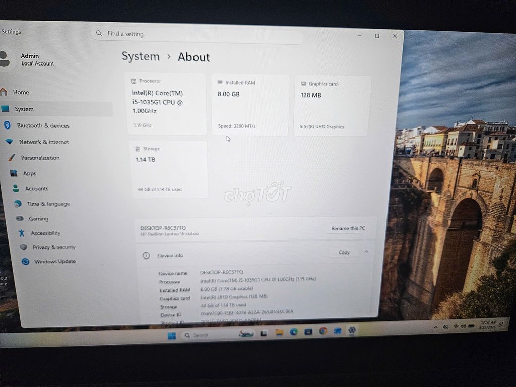 HP Pavilion 15-cs3073TU i5-1035G1. Mua bán Laptop tại Quận Đống Đa Hà Nội được đăng bởi Nguyen Ha hình 1