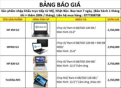 Xả Kho Thanh Lý Vài  Laptop i3 - i5 Giá Cực Sốc