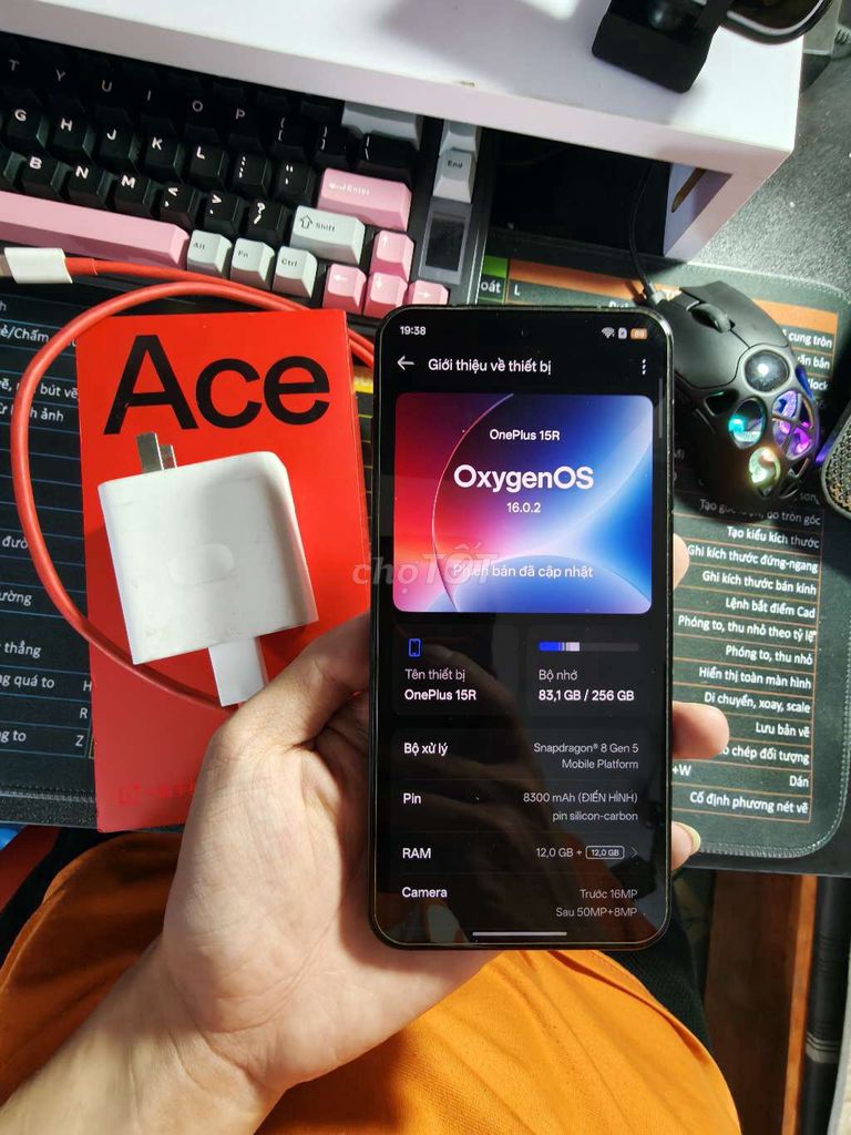 OnePlus Ace 6T 12GB/256GB Đen Like New. Mua bán Điện thoại tại Quận Hoàng Mai Hà Nội được đăng bởi Dân Nguyễn Quốc hình 1