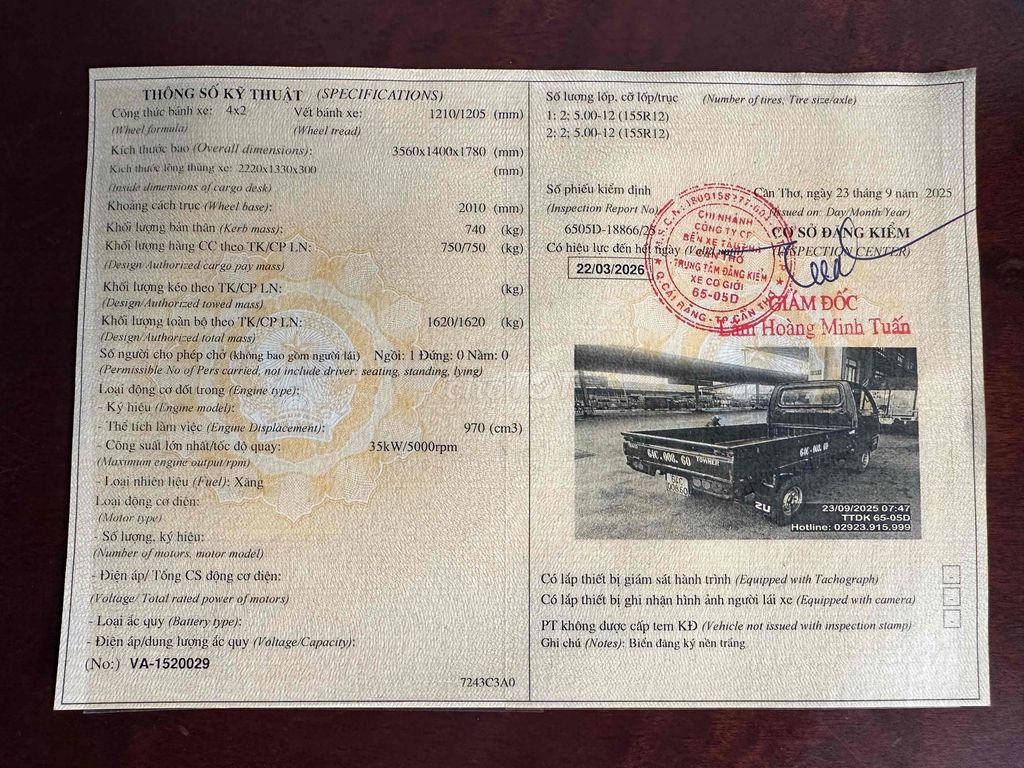 cần bán xe tãi thaco 2012  750kg. Mua bán Xe tải, xe ben tại Thị xã Bình Minh Vĩnh Long được đăng bởi Thạnh hình 12