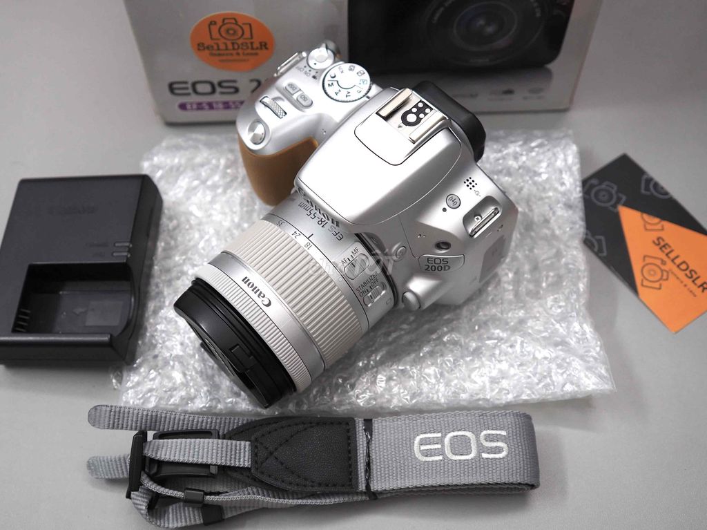 Canon 200D + KIT STM Fullbox bản đb bạc da nâu đep. Mua bán Máy ảnh, Máy quay tại Quận 3 Tp Hồ Chí Minh được đăng bởi Lộc hình 1