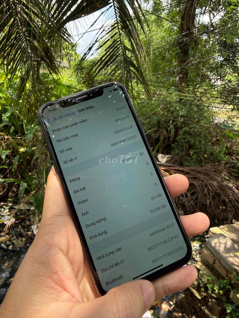 Apple iPhone X 64GB Đen máy keng nét full cn đẹp. Mua bán Điện thoại tại Quận Ninh Kiều Cần Thơ được đăng bởi trà văn lâm hình 1
