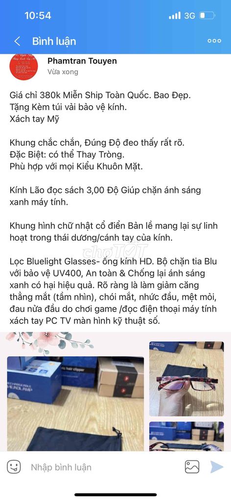 Kính Đẹp xách tay Mỹ Kính mới