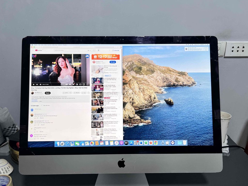 thanh lý iMac 2013 27” i5 ram 16gb bị bể màn hình