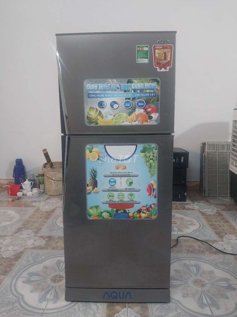Tủ lạnh Aqua AQR-U185BN(SU) 185 lít. Mua bán Tủ lạnh tại Quận Tân Phú Tp Hồ Chí Minh được đăng bởi anh hạnh hình 1
