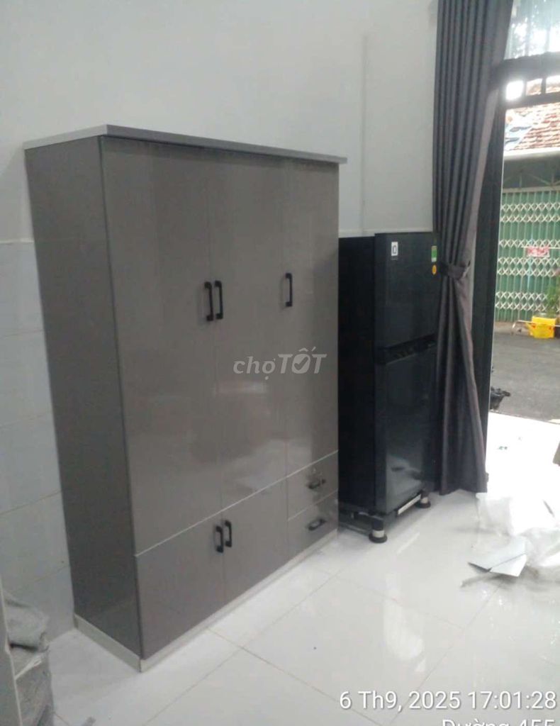 TỦ NHỰA ĐÀI LOAN 3 CÁNH MÀU XÁM. Mua bán Tủ, kệ gia đình tại Thành phố Biên Hòa Đồng Nai được đăng bởi Tủ nhựa đài loan hoàng quân hình 1