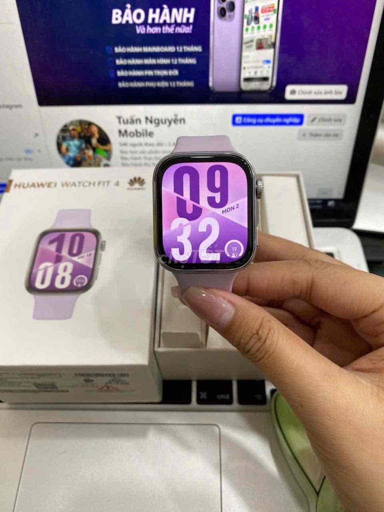 Huawei Watch FIT 4 43mm Đẹp fullbox giá rẻ. Mua bán Thiết bị đeo thông minh tại Quận 3 Tp Hồ Chí Minh được đăng bởi Tuấn Nguyễn hình 1