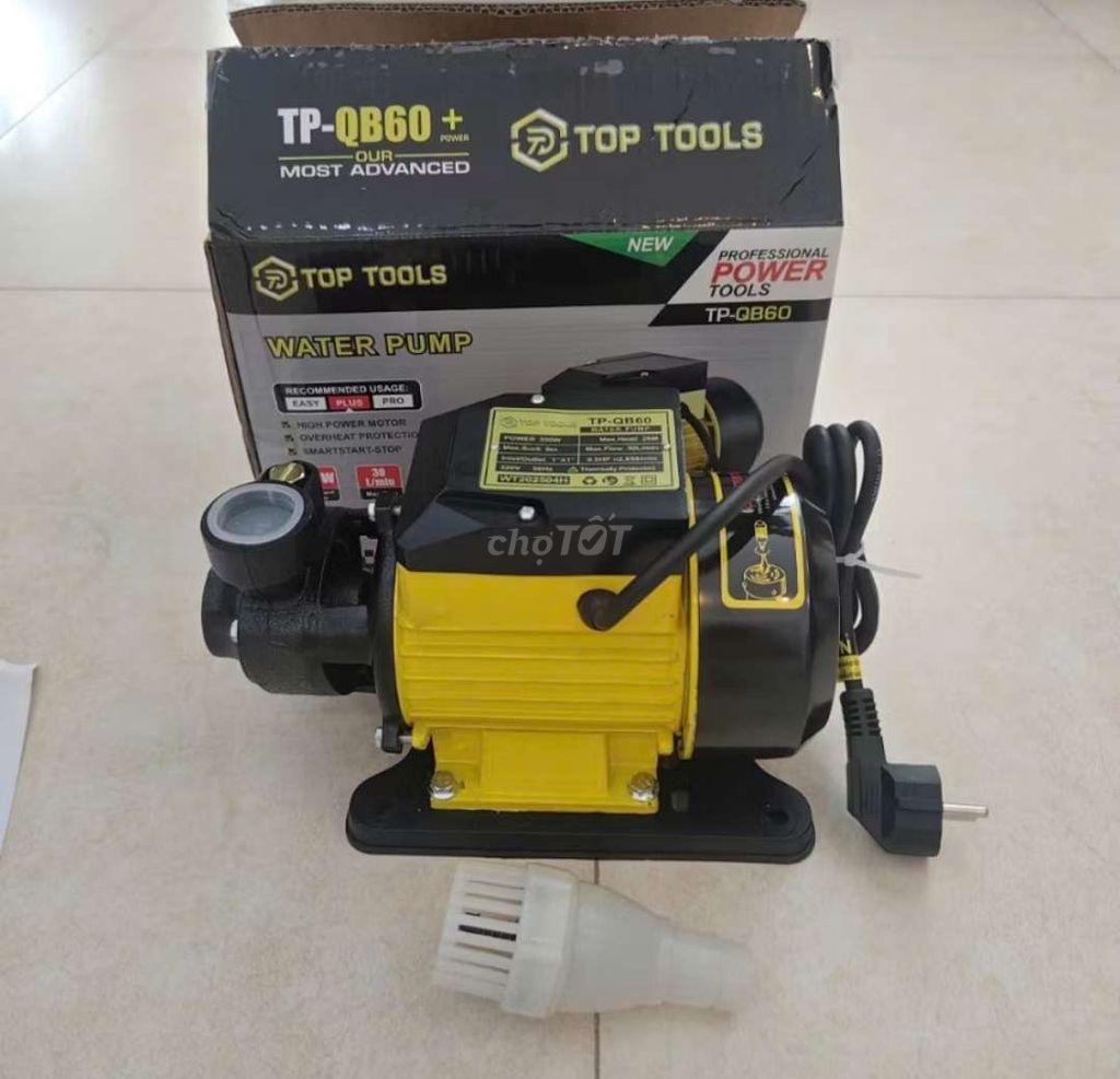 Máy bơm nước TOP TOOLS TP-QB60 Vàng đen. Mua bán Nội thất, đồ gia dụng khác tại Quận Hải Châu Đà Nẵng được đăng bởi Kẹo Lạc hình 1