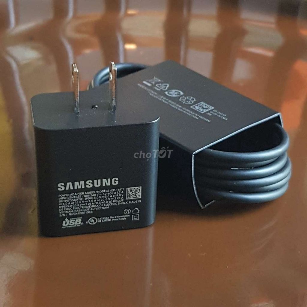 Bộ Sạc Nhanh 45W SAMSUNG S23 ULTRA Chính Hãng.