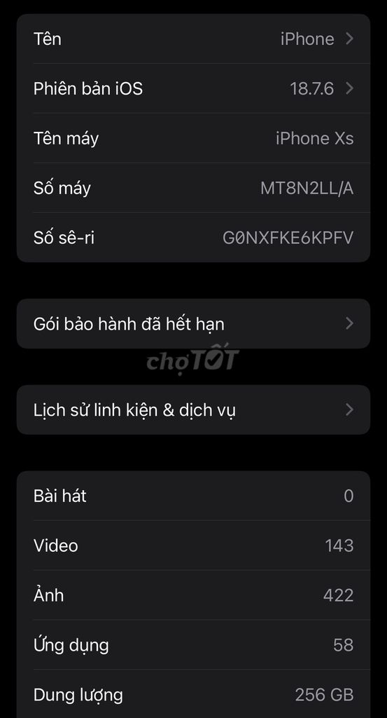 lên đời nên pass lại cây ipxs 256gb. Mua bán Điện thoại tại Thành phố Bà Rịa Bà Rịa - Vũng Tàu được đăng bởi HKH hình 1