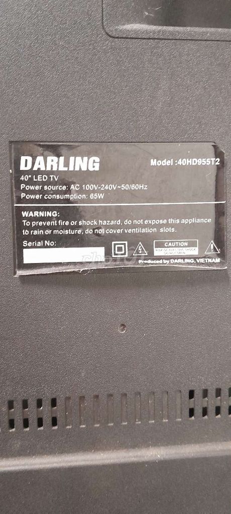 Tivi LED Darling 40HD955T2 Lỗi màn hình. Mua bán Tivi, Âm thanh tại Huyện Châu Thành A Hậu Giang được đăng bởi hieu hình 1