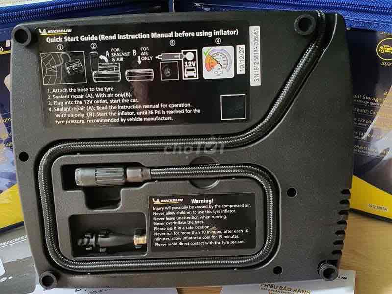 Bộ vá lốp khẩn cấp Michelin 12V. Mua bán Phụ tùng xe tại Thành phố Pleiku Gia Lai được đăng bởi Chán Thì Bán  hình 4