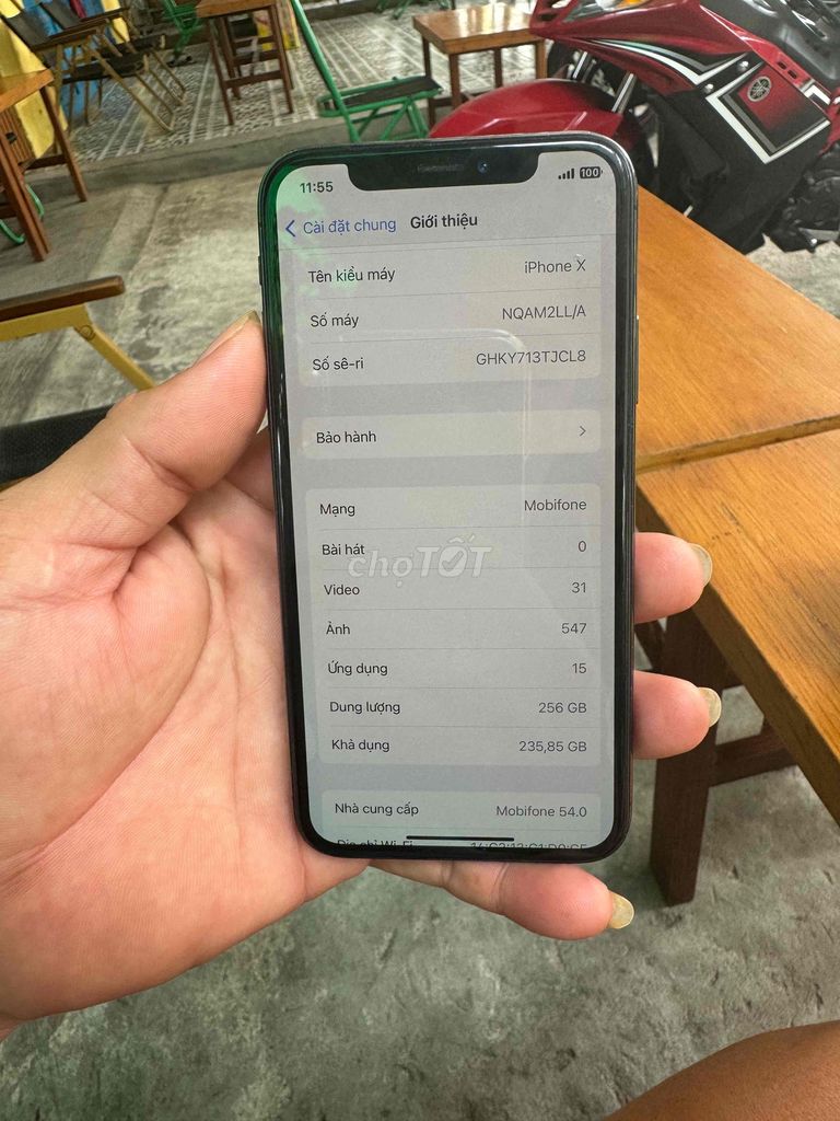 iphone X 256gb qtế zin all full cn có giao lưu