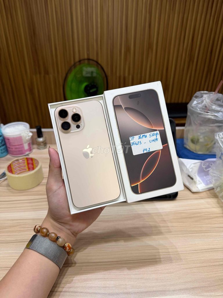 Apple iPhone 16 Pro Max 512GB Sa Mạc VN 99%. Mua bán Điện thoại tại Quận Gò Vấp Tp Hồ Chí Minh được đăng bởi Võ Chí Bảo hình 1