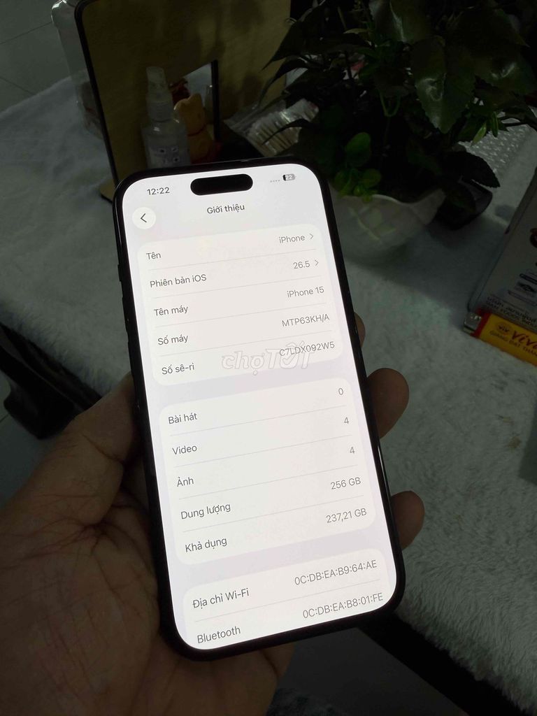 Apple iPhone 15 256GB Đen Mỹ 99% Mới. Mua bán Điện thoại tại Thành phố Biên Hòa Đồng Nai được đăng bởi thanh hình 1