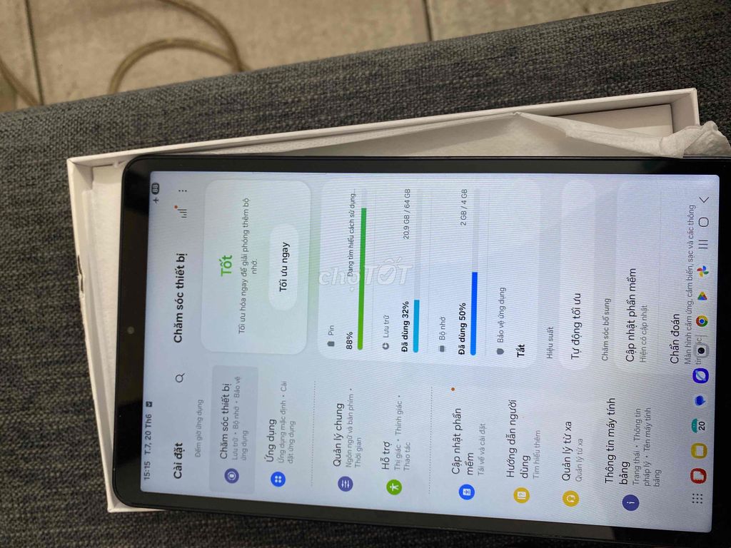 Samsung Galaxy Tab A9 4GB/64GB Xám. Mua bán Máy tính bảng tại Quận Hai Bà Trưng Hà Nội được đăng bởi VuTien hình 1