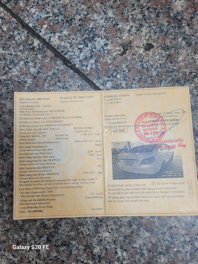 Mitsubishi Attrage 2018 Trắng 140.000 km. Mua bán Ô tô tại Quận Bình Tân Tp Hồ Chí Minh được đăng bởi Nguyễn văn nhựt  hình 4