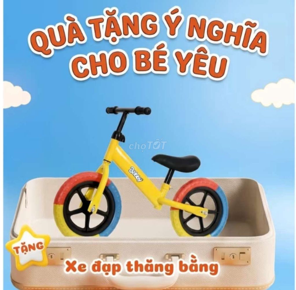 Xe đạp thăng bằng Bobby Vàng mới. Mua bán Mẹ và bé tại Huyện Củ Chi Tp Hồ Chí Minh được đăng bởi Mỹ Điệp  hình 1