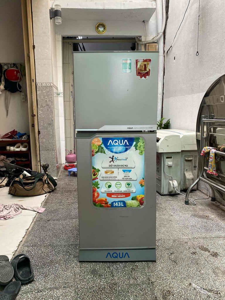 tủ lạnh Aqua 143l đẹp keng nguyên zin bh 6 th