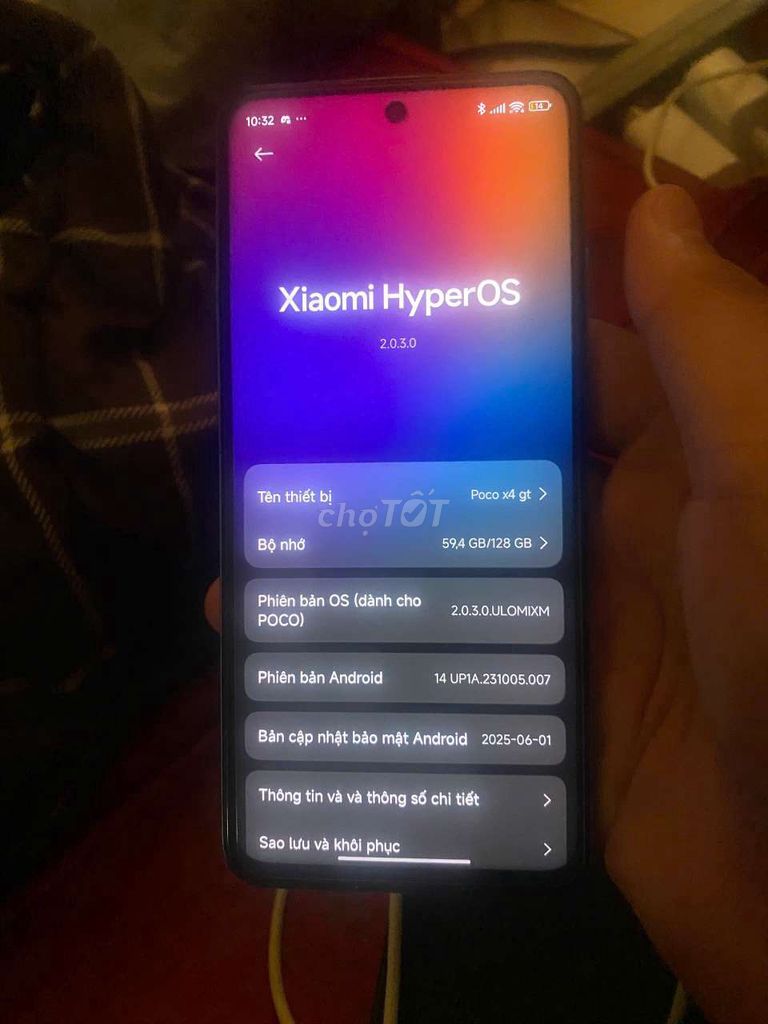 Xiaomi Poco X4 GT 128GB chip 8100 gl 8 plus. Mua bán Điện thoại tại Quận Hải Châu Đà Nẵng được đăng bởi Nguyen Van Hoang Nhan hình 1