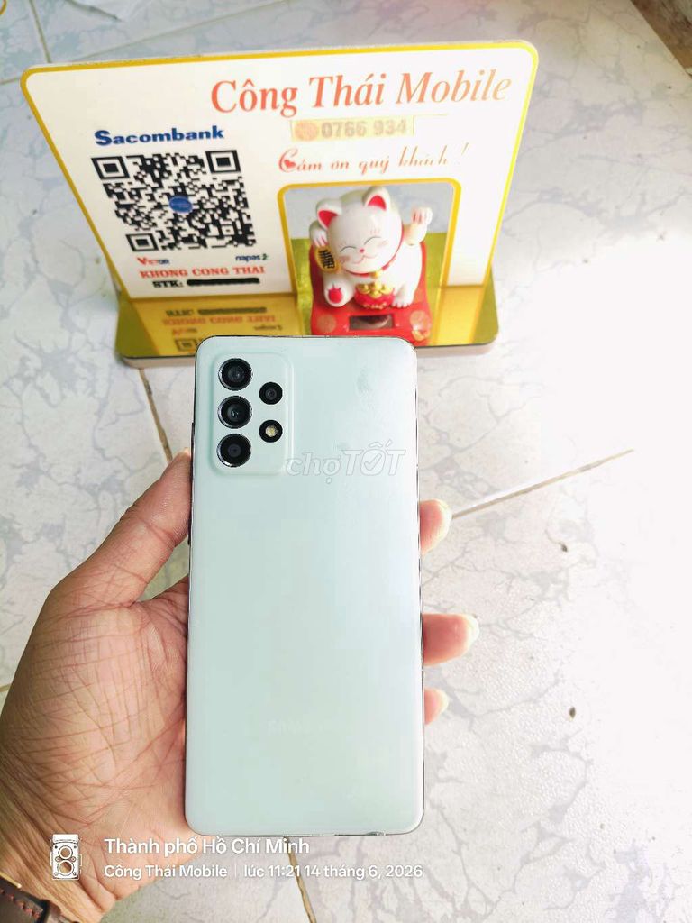 Samsung A52s NFC 8GB 128GB Xanh lá. Mua bán Điện thoại tại Quận Bình Tân Tp Hồ Chí Minh được đăng bởi Công Thái hình 1