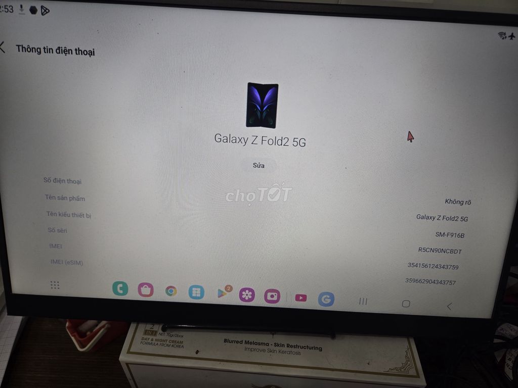 Samsung Galaxy Z Fold2 5G 12GB/256GB. Mua bán Điện thoại tại Thành phố Biên Hòa Đồng Nai được đăng bởi Luận hình 1