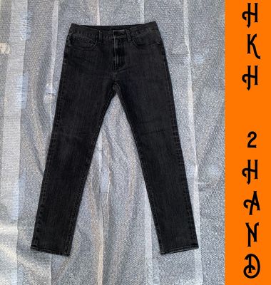 FREESHIP-Jeans nam G.U(NHẬT) xám đen-size 29 eo 78