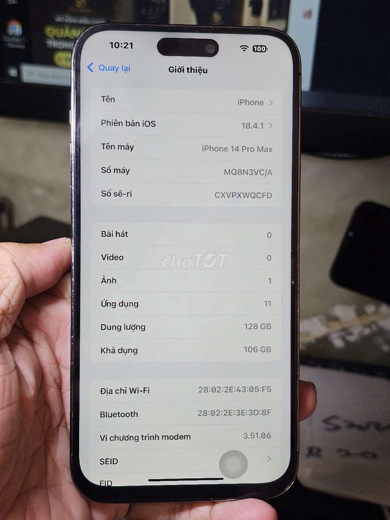  iPhone 14 Pro Max 128GB phông pạt lướt web . Mua bán Điện thoại tại Quận 8 Tp Hồ Chí Minh được đăng bởi Thiên Hòa mobile  hình 1