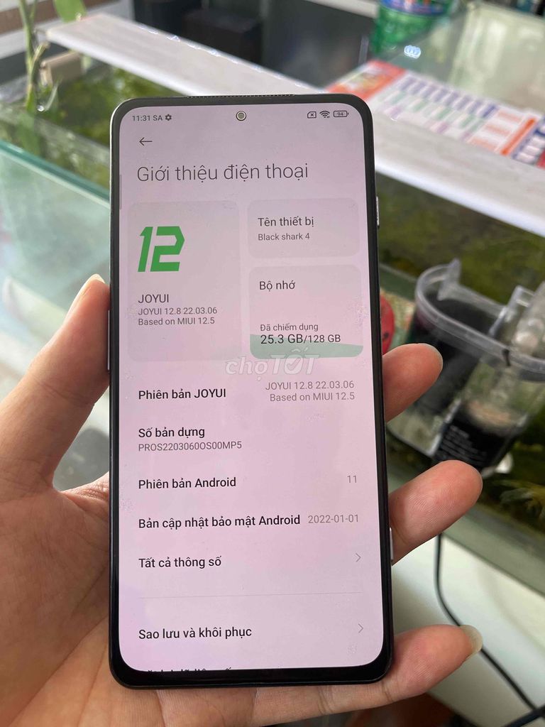 Black Shark 4 128GB Xanh. Mua bán Điện thoại tại Quận Liên Chiểu Đà Nẵng được đăng bởi Quách Tĩnh hình 1