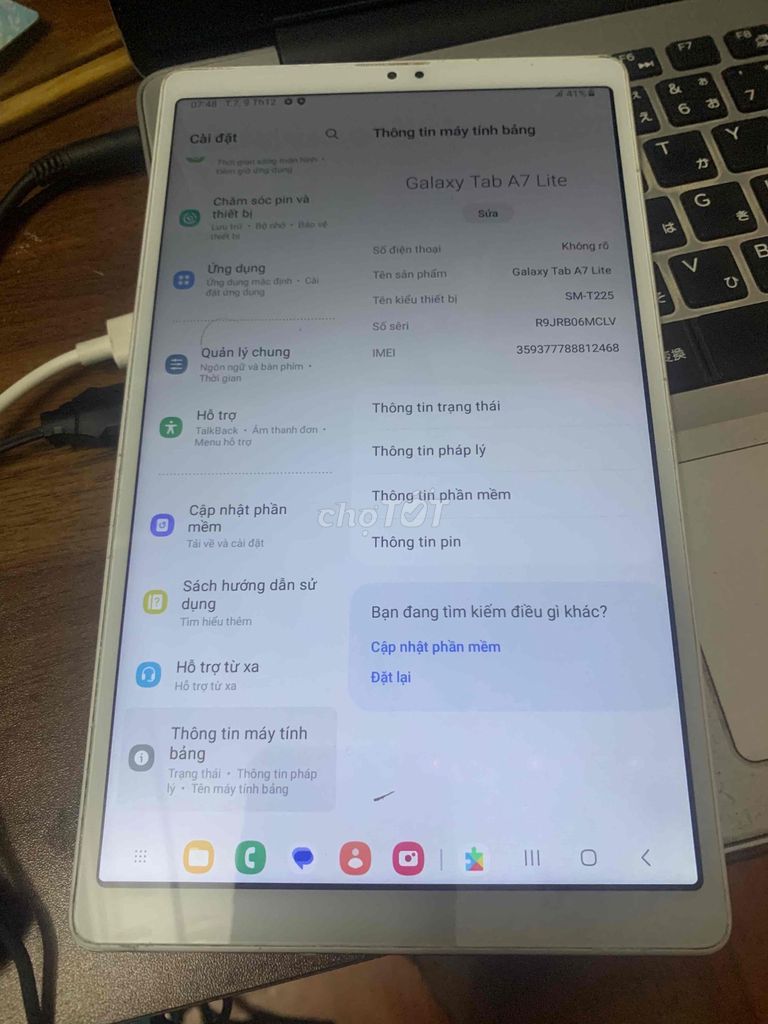 Samsung Galaxy Tab A7 Lite 3GB/32GB. Mua bán Máy tính bảng tại Huyện Tam Dương Vĩnh Phúc được đăng bởi Tuệ Tâm hình 1