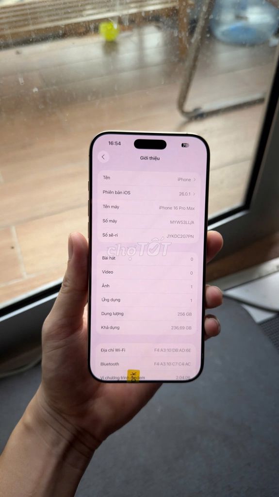 Apple iPhone 16 Pro Max 256GB Mỹ Nguyên zin. Mua bán Điện thoại tại Quận 1 Tp Hồ Chí Minh được đăng bởi Hội Đồ Điện Tử hình 1