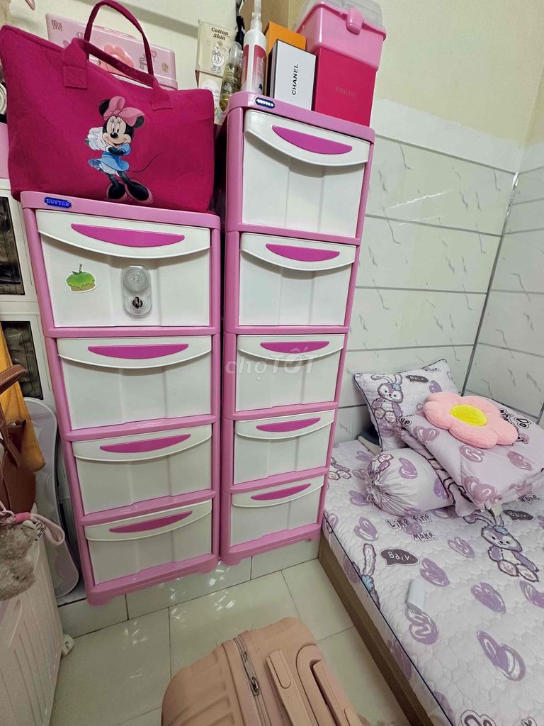 Tủ nhựa 5 ngăn Hồng trắng. Mua bán Tủ, kệ gia đình tại Quận 8 Tp Hồ Chí Minh được đăng bởi Nguyễn Thị Ngọc Mai hình 1