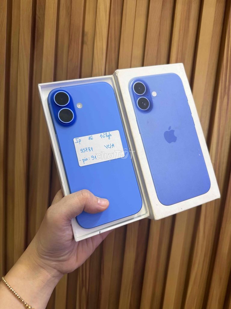 iPhone 16 128GB Xanh Lưu Ly pin 91. Mua bán Điện thoại tại Quận 10 Tp Hồ Chí Minh được đăng bởi Đăng Sơn Store hình 1