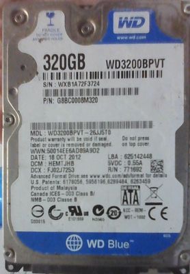 Ổ cứng hdd laptop WD 320GB