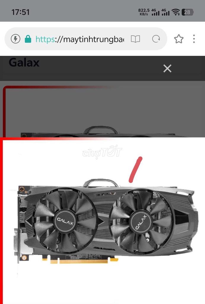 VGA 1060 3G galax. Mua bán Linh kiện (RAM, Card...) tại Thị xã Duy Tiên Hà Nam được đăng bởi Moon hình 1