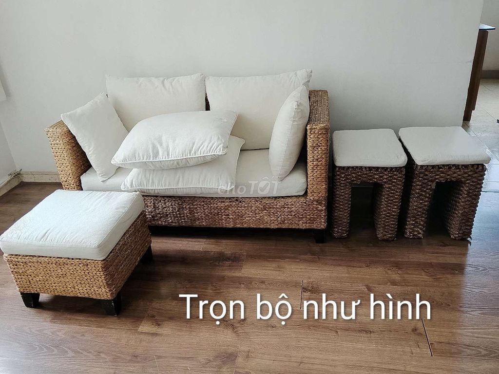 Combo nội thất Rustic/Boho Sofa Giường Nệm Bàn Ghế. Mua bán Giường, chăn ga gối nệm tại Quận Bình Thạnh Tp Hồ Chí Minh được đăng bởi Kiki hình 1