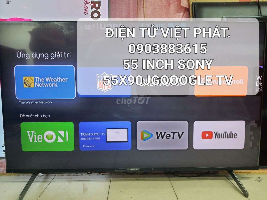 BÁN CON 55 INCH SONY 55X90J GOOGLE TV SX 2021