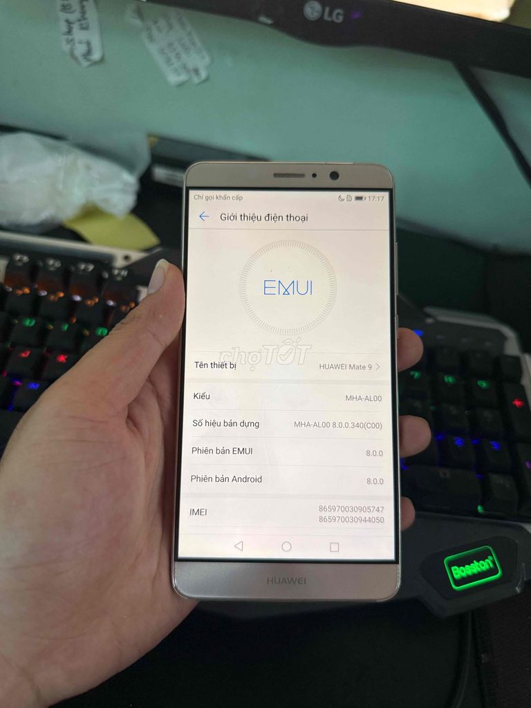 huawei mate 9 ram4/64g. Mua bán Điện thoại tại Thị xã La Gi Bình Thuận được đăng bởi Huydieu86 hình 1