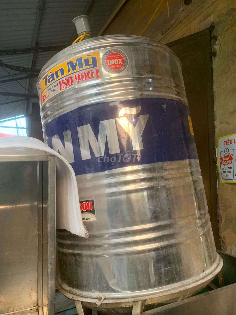 Bồn nước Tân Mỹ Inox SUS 304 cũ 90%. Mua bán Thiết bị vệ sinh, nhà tắm tại Quận Đống Đa Hà Nội được đăng bởi tk 681 hình 1